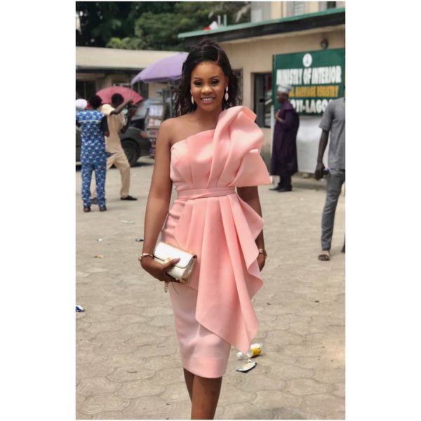 You Need to See Debbie's Super Stylish Court Wedding Dress | BellaNaija ...