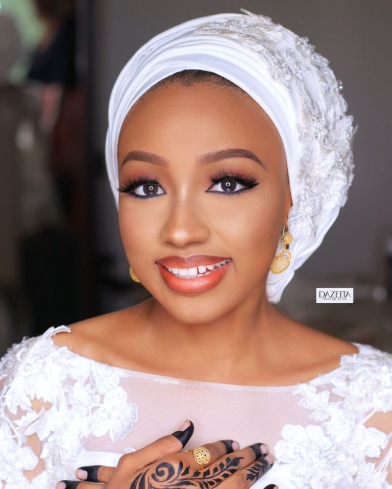 Millie of Dazeita Totally Slayed Khadija's Bridal Beauty Looks in Abuja ...