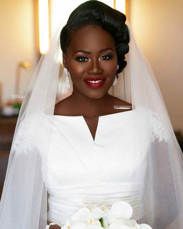 Joy Adenuga Brought out Vicky's Vintage-Classy Look for her Wedding