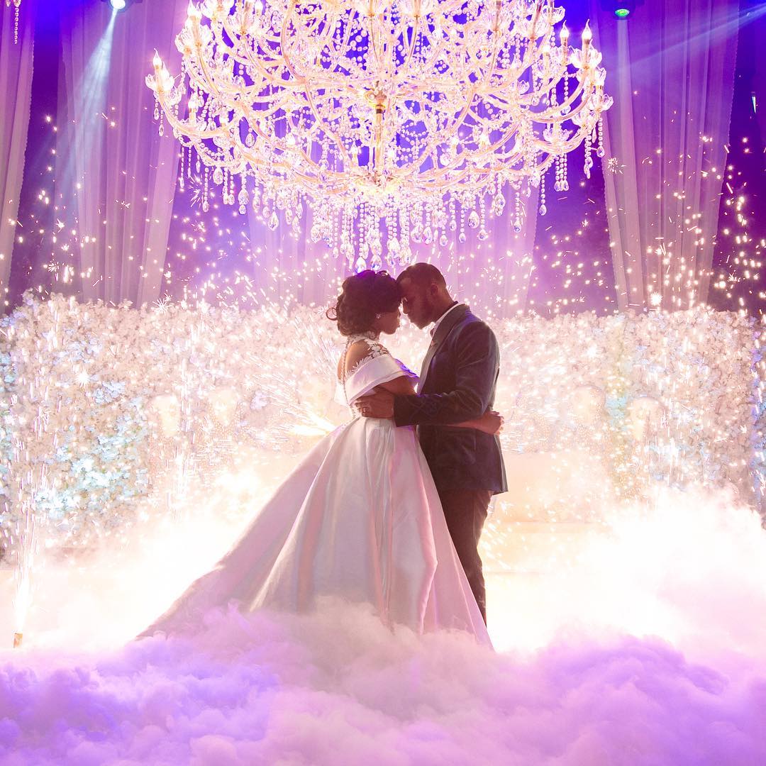 This Bride & Groom made Such a Lit Entrance at their Reception