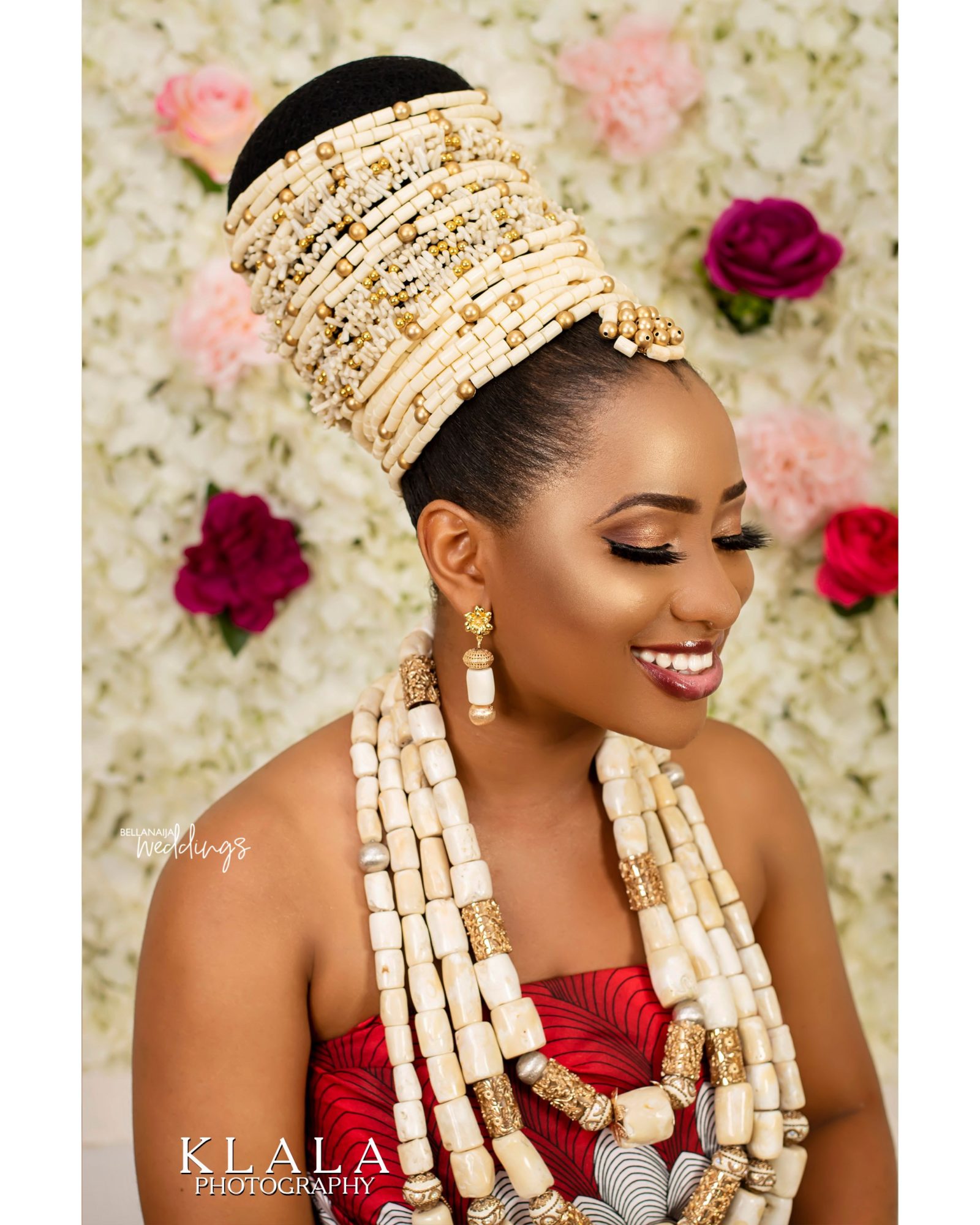 Which Look Gets Your Vote, White Ivory Beads or the Coral Beads? –  BellaNaija Weddings