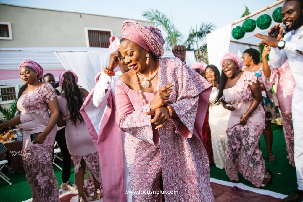 Issa Kente Rush at Loretta & Josh's Traditional Wedding in Ghana