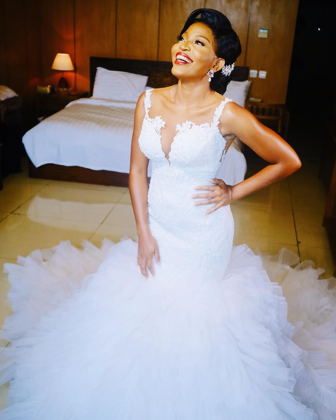 Eden was Whole Vibe in this Gorgeous Dress for her Wedding