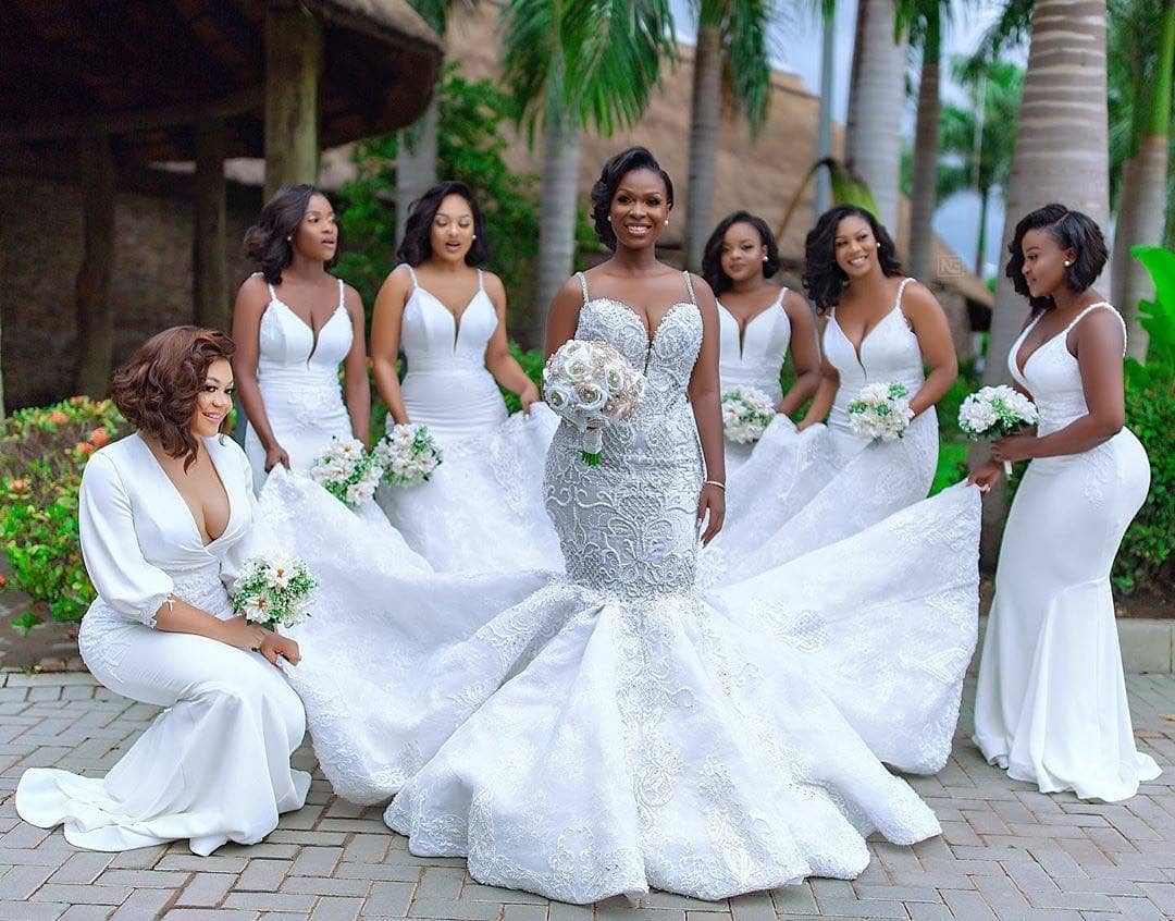 These 3 All-White Classic Bridal Squads are Def Worth Talking About –  BellaNaija Weddings