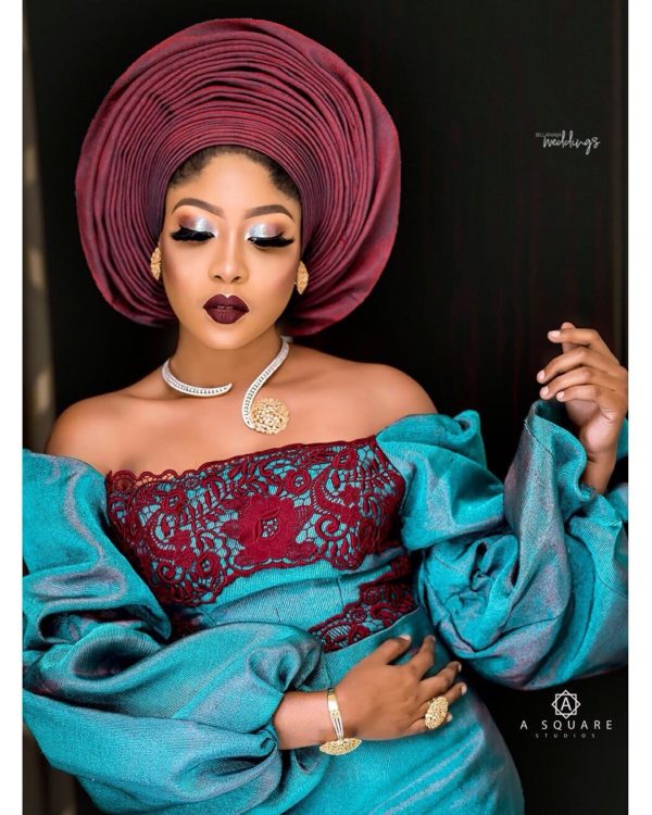 This Trad Bridal Beauty Has a Two Toned Effect | BellaNaija Weddings