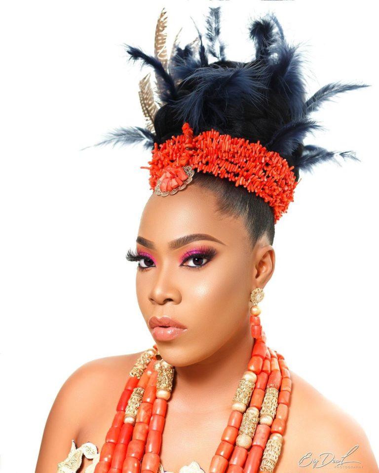 You should Pin this Feather-Hairstyle for Your Igbo Bridal Look