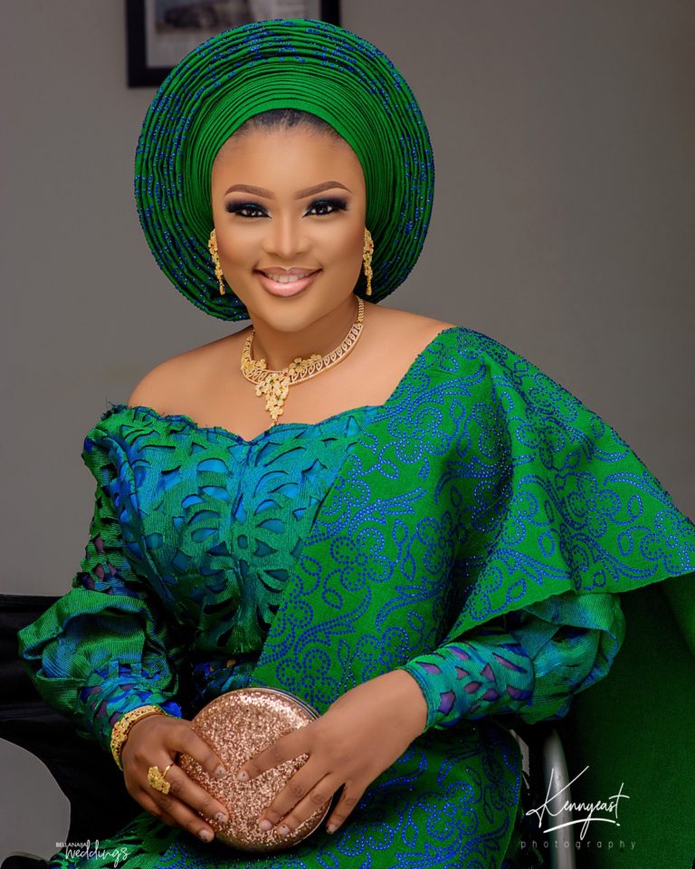 Here's how to Rock a Two-toned Green Asooke Trad Look