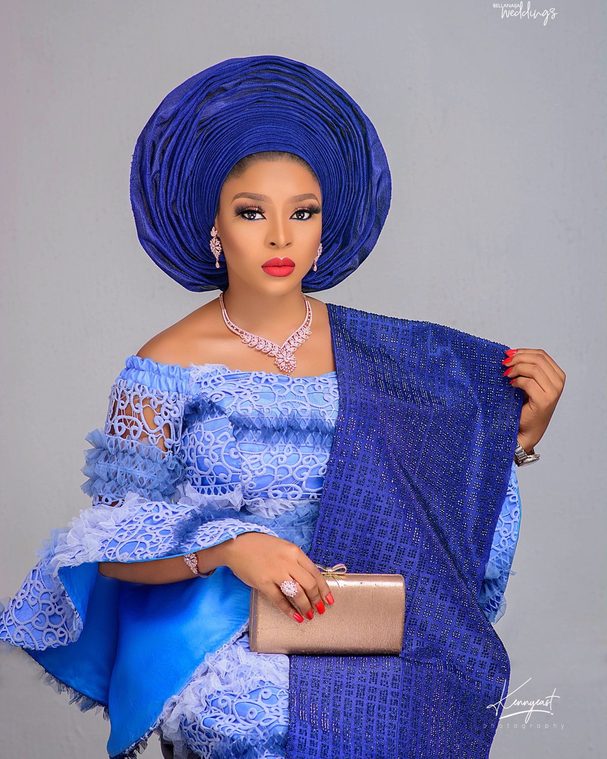 Here's how to make a Statement in Blue for your Traditional Engagement