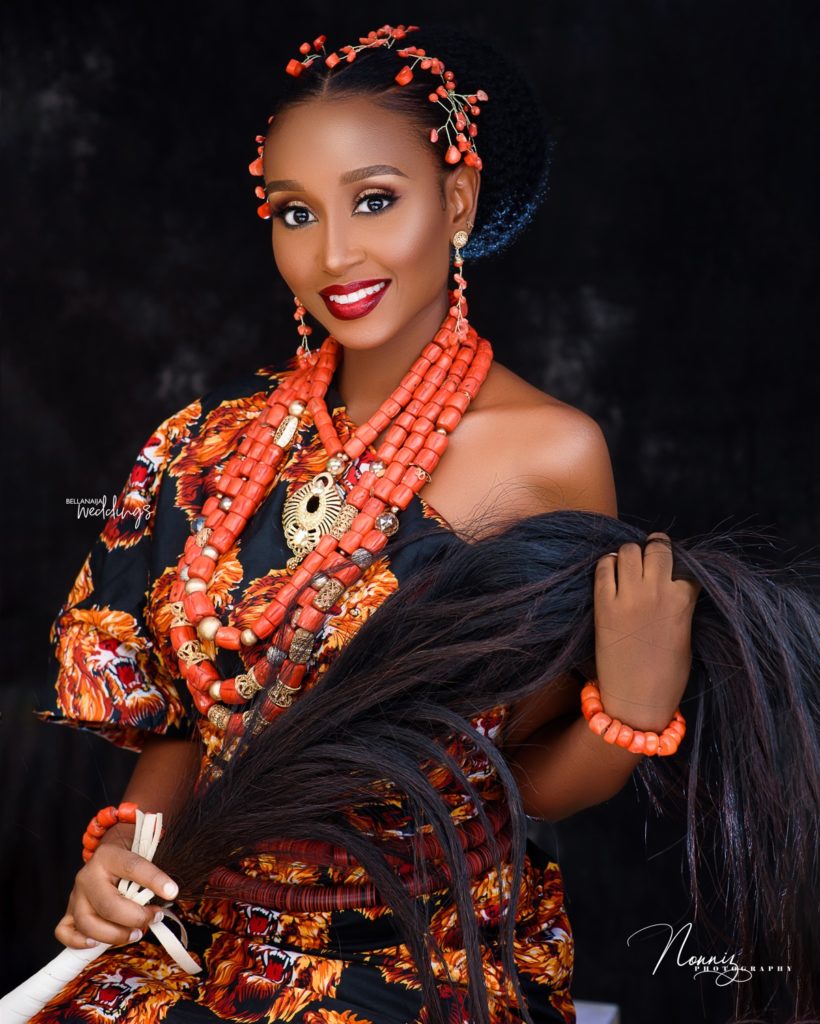 Coral Beads + a Stunning Hairstyle = Today’s Igbo Bridal Beauty Look