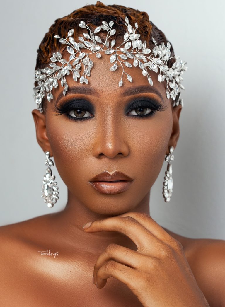 Short hair Brides! This Smokey Bridal Beauty is for YOU | BellaNaija ...