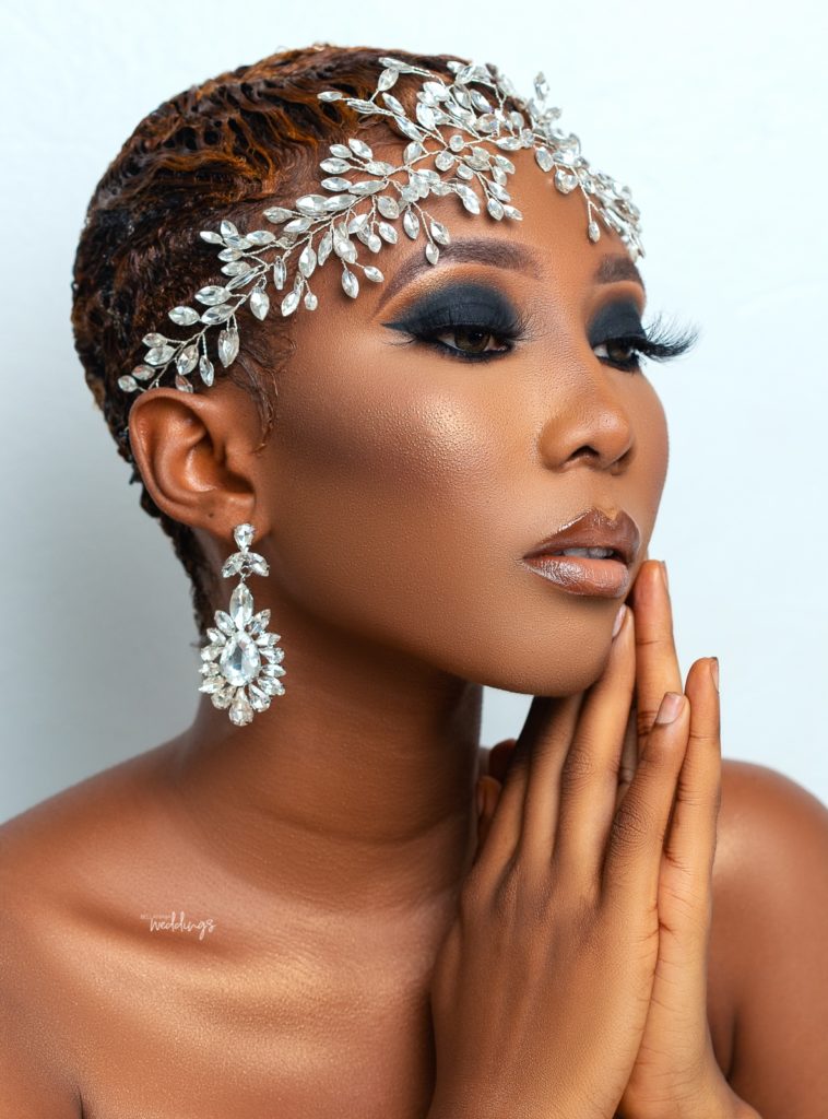 Short hair Brides! This Smokey Bridal Beauty is for YOU | BellaNaija ...