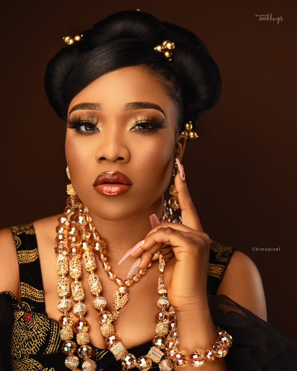 Be a Dashing Igbo Bride on Your Trad With This Traditional Beauty Look