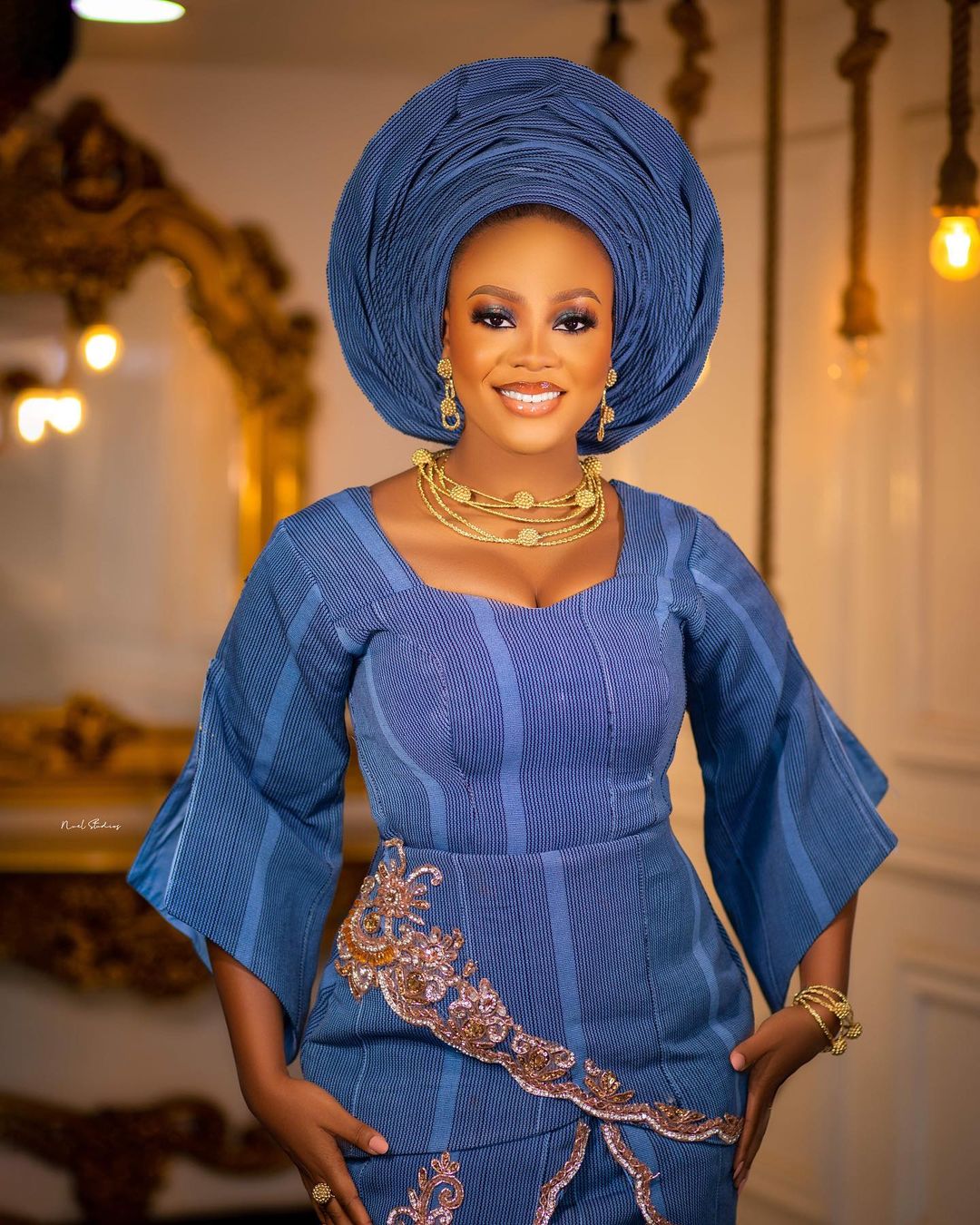 Show Up Simple & Elegant on Your Yoruba Trad With This Beauty Look